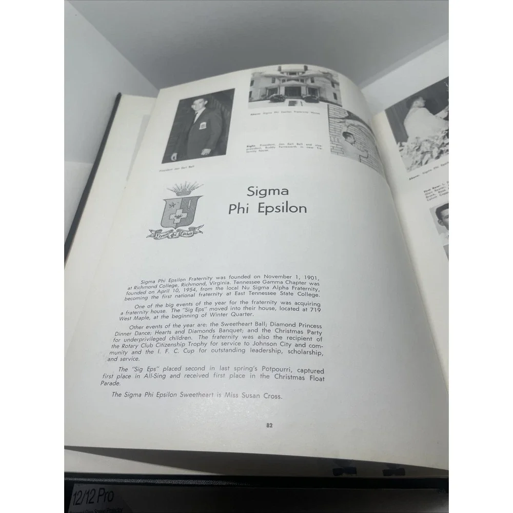 Yearbook ANNUAL‎ Buccaneer East Tennessee State College 1960 Johnson City TN